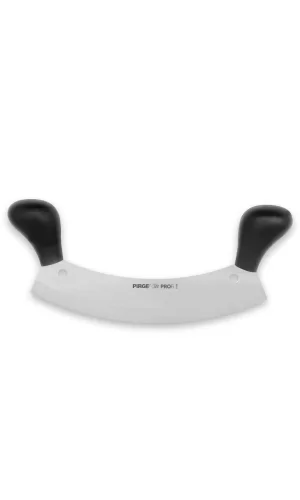 71120 Profi Kıyma, Pizza Satır, Zırh Bıçağı 26 Cm - Siyah Çift Saplı