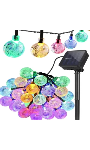 7m 50 Led Rgb Solar