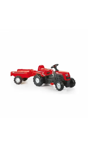 8146 Oyuncak Romorklu Traktor Kırmızı