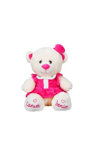 8331 Canım Benim Elbiseli Peluş Ayı -sunman