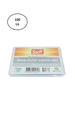 A-031H Pvc Lüx Şeffaf Ehliyet Kabı 100lü