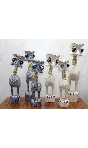 Ahşap 3lü Deve Kuşu Seti 60 Cm Trendy:6