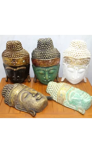 Ahşap Buda Maske 40 Cm Galıleo-23