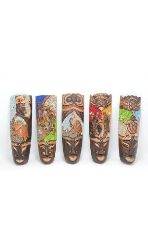 Ahşap Dua Asmalı Kumlu Mask 30 Cm 3galıleo-8