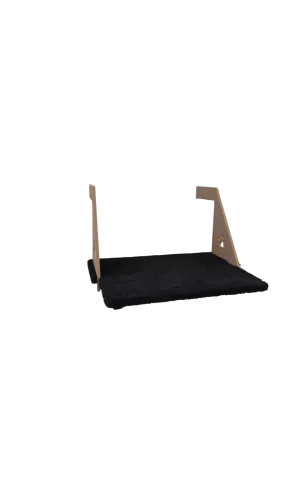 Ahşap Kalorifer Peteği Kedi Radyatör Yatağı 30 cm x 43 cm Siyah (15 kg)