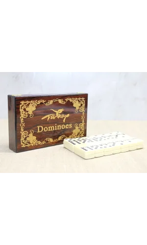 Ahşap Kutulu Domino Oyunu Alk4220