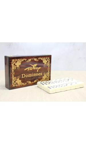 Ahşap Kutulu Domino Oyunu Alk4220