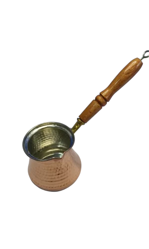 Ahşap Saplı Bakır Sütlük No:1