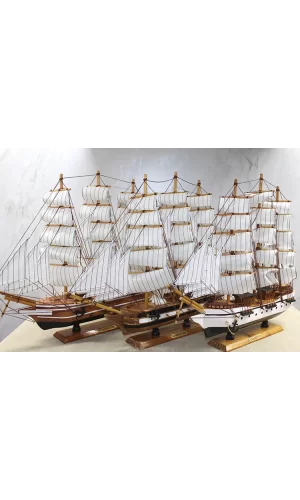 Ahşap Yelken Gemi Model 3