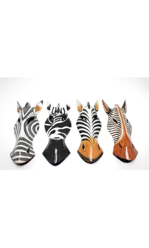 Ahşap Zebra Mask 30 Cm 3galıleo-3