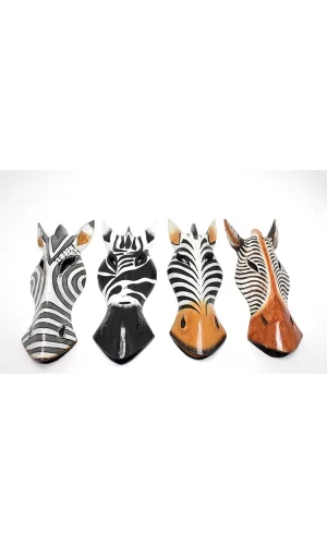 Ahşap Zebra Mask 30 Cm 3galıleo-3