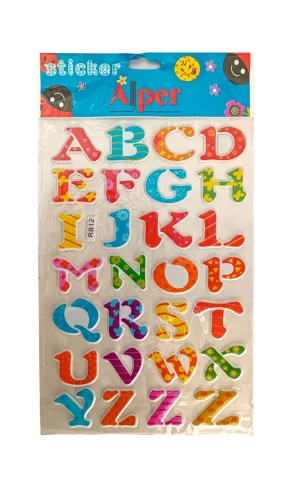 Alper Rb A4 Kabartma Sticker 12li