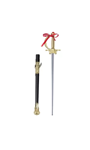 Altın Renk Kabzalı Zararsız Oyuncak Şövalye Kılıcı – 68 Cm (plastik)