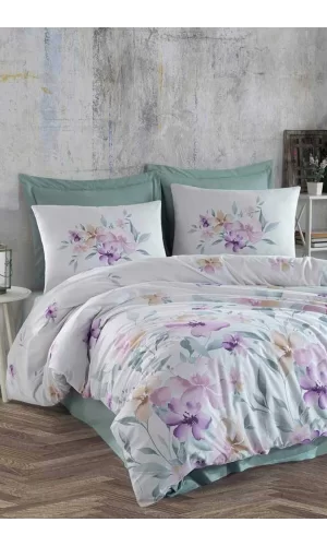 Altınbaşak Çift Kişilik Nevresim Takımı 100 Pamuk Ranforce Cozy Breezeway