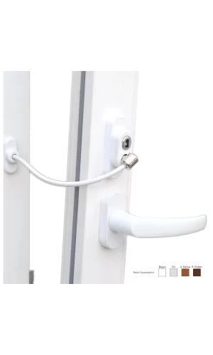 Anahtarlı Halatlı Pvc Kapı Pencere Emniyet Kilidi