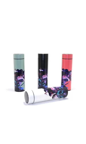 Anime Baskılı Dijital Göstergeli Termos 500 ml Model 1