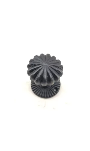 Antika Tarz Dekoratif Pirinç Açarlı Kapı Babası - 50mm, Oksit