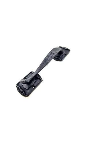 Antika Tarz Dekoratif Pirinç Ayak Tip Büyük Kapı Çekme Kolu - 220x50mm, Oksit