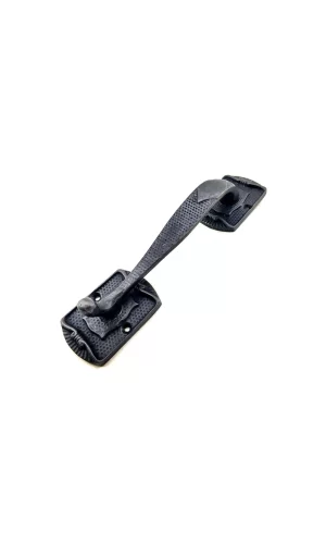 Antika Tarz Dekoratif Pirinç Ayak Tip Büyük Kapı Çekme Kolu - 220x50mm, Oksit