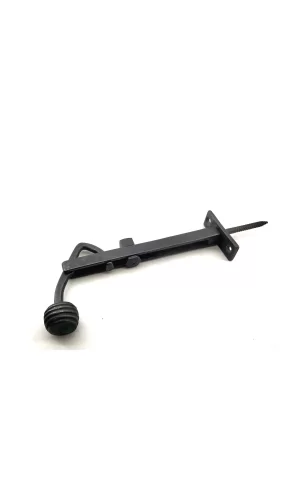Antika Tarz Dekoratif Pirinç Ayarlı Panjur Stoperi - 150x55 Mm, Oksit