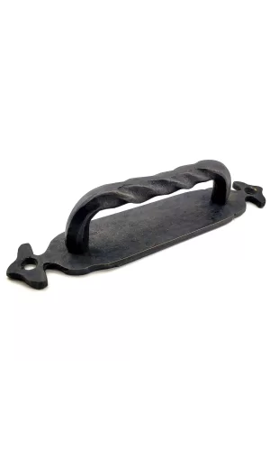 Antika Tarz Dekoratif Pirinç Burgulu Çekme Kol - 148x33 Mm, Oksit