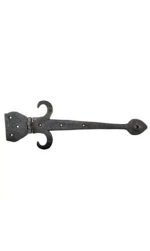 Antika Tarz Dekoratif Pirinç Kuyruklu Çanak Menteşe - 137x390 Mm, Oksit