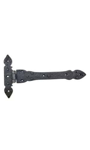 Antika Tarz Dekoratif Pirinç Kuyruklu Lale Menteşe - 147x193 Mm, Oksit