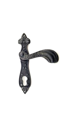 Antika Tarz Dekoratif Pirinç Mevlana Oda Kapı Kolu - 228x48 Mm, Oksit