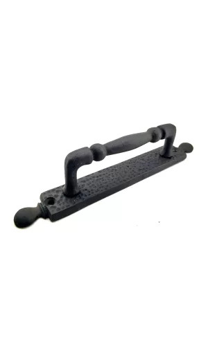 Antika Tarz Dekoratif Pirinç Misket Çekme Kapı Kolu - 223x33 Mm, Oksit