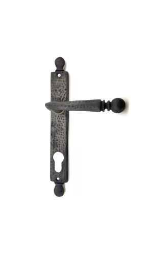 Antika Tarz Dekoratif Pirinç Misket Wc Banyo Kapı Kolu - 245x34 Mm, Oksit