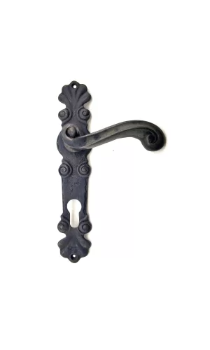 Antika Tarz Dekoratif Pirinç Okyanus Banyo Kapı Kolu - 230x46 Mm, Oksit