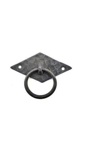 Antika Tarz Dekoratif Pirinç Yan Baklava Kapı Kulbu - 41x82 Mm, Oksit