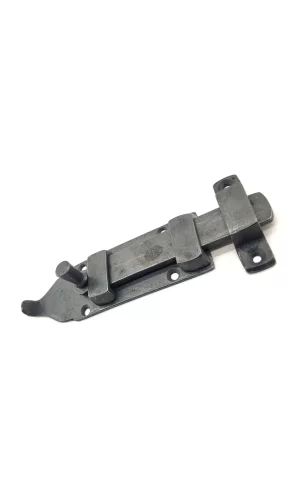 Antika Tarz Dekoratif Pirinç Yassı Kapı Sürgüsü - 35x145 Mm, Oksit