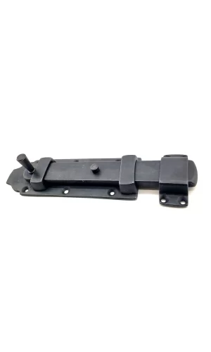 Antika Tarz Dekoratif Pirinç Yassı Kapı Sürgüsü - 55x215 Mm, Oksit