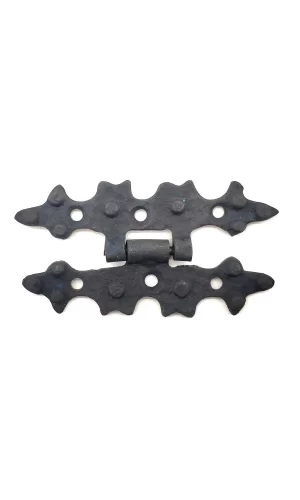 Antika Tarz Dekoratif Pirinç Yıldız Menteşe - 84x44 Mm, Oksit