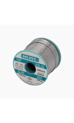 Arax 60-40 Lehim Teli 500 Gr 1.3 Mm - Sn:60 / Pb:40