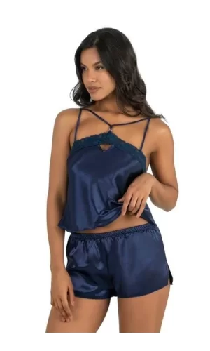 Arias Closet Taş Saten Şort Takımı