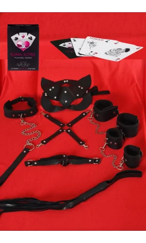 Sexy Görselli Oyun Kartı Kama Sutra 7li Harness Set