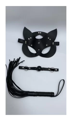 Siyah Maske Ağız Topu,3Lü Set