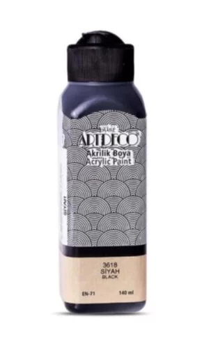 Artdeco Akrilik Boya 140 Ml Siyah