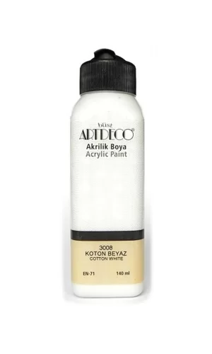 ArtDeco Akrilik Boya 3008 Koton Beyaz 140 Ml