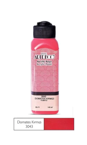 Artdeco Akrilik Boya 500 Ml Domates Kırmızısı 3043