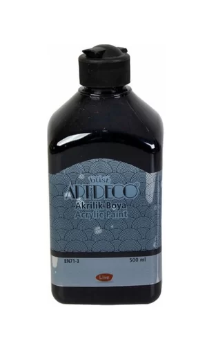 Artdeco Akrilik Boya 500 ML Siyah