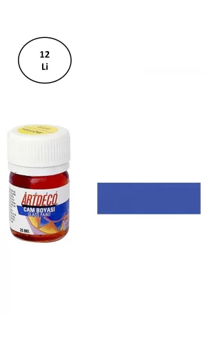 Artdeco Cam Boyası 25ml Mavi 12li