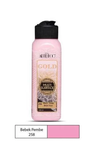 Artdeco Gold Akrilik Boya 140Ml Bebek Pembe 258