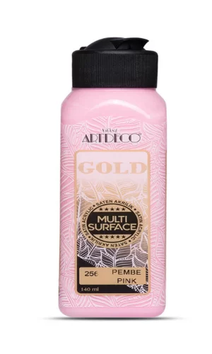 Artdeco Gold Multi Surface Akrilik Boya 140 ml. 256 PEMBE