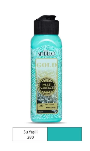 Artdeco Gold Multi Surface Akrilik Boya 140 ml. 280 SU YEŞİLİ
