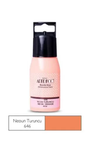 Artdeco Neon Boyutlu Boya 60Ml Neon Turuncu 646