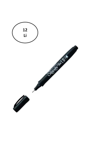 Artline Supreme Calligraphy Pen 1.0 Kaligrafi Kalemi Siyah 12li