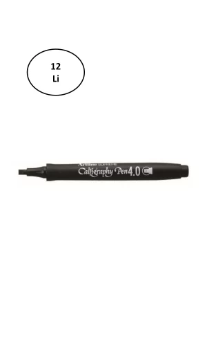 Artline Supreme Calligraphy Pen 4.0 Siyah 12li